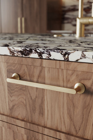 Uchwyt meblowy U130 (złoty szczotkowany)