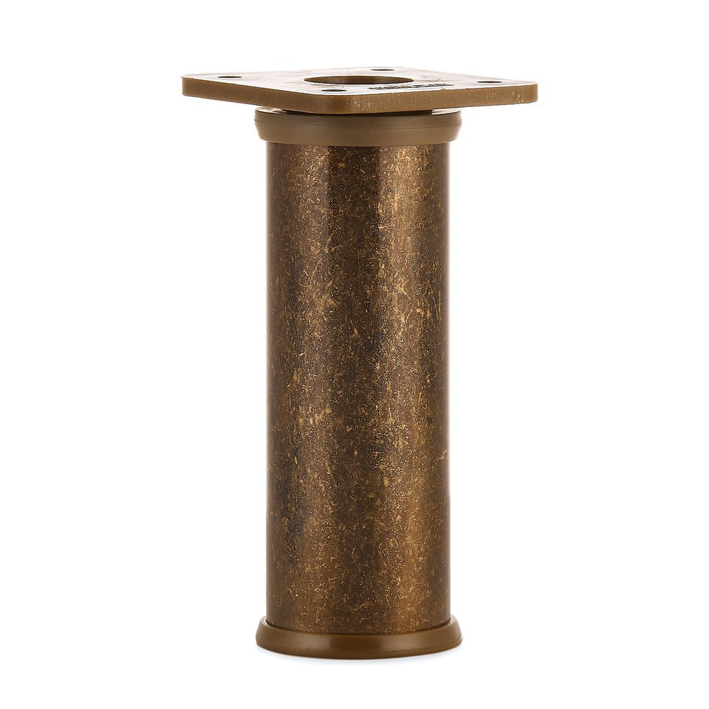 Nóżka meblowa N2 (mosiądz patynowany) - z regulacją (+20mm) fi 32mm