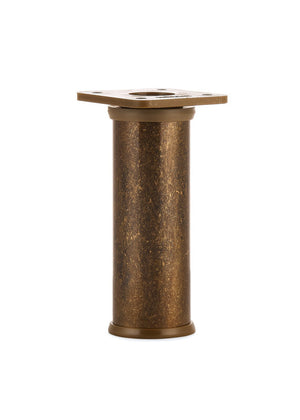 Nóżka meblowa N2 (mosiądz patynowany) - z regulacją (+20mm) fi 32mm