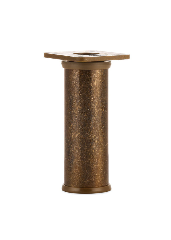 Nóżka meblowa N2 (mosiądz patynowany) - z regulacją (+20mm) fi 32mm