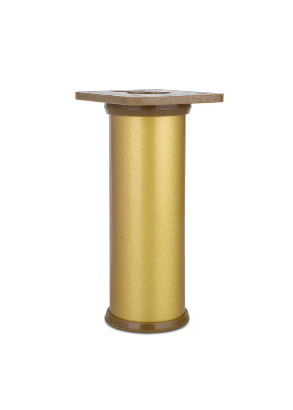 Nóżka meblowa N2 (złoty mat) - z regulacją (+20mm) fi 32mm