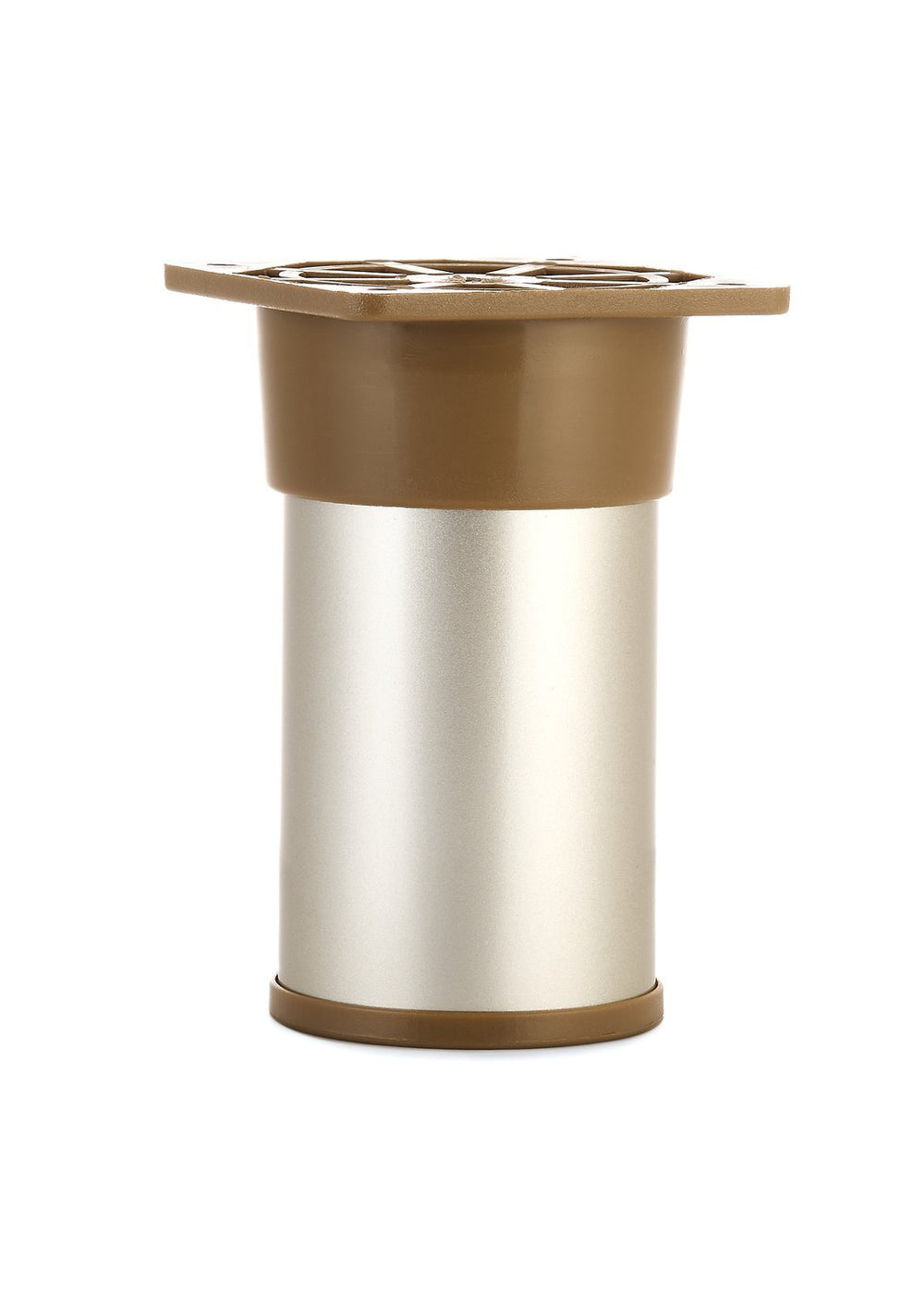 Nóżka meblowa N3 (satyna) - z regulacją (+15mm) fi 50mm