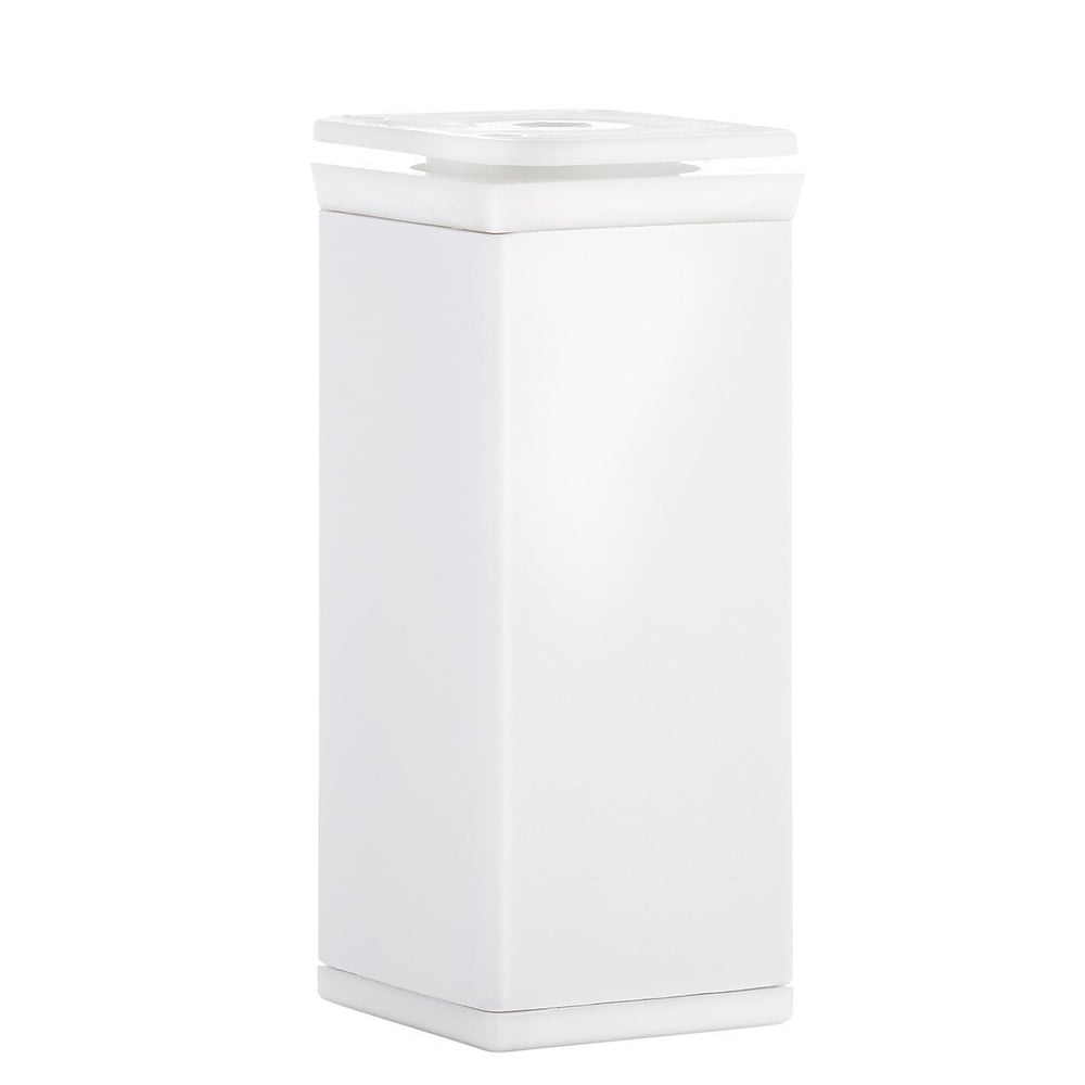 Nóżka meblowa N4 (biała) - z regulacją (+20mm) kwadrat 40x40mm