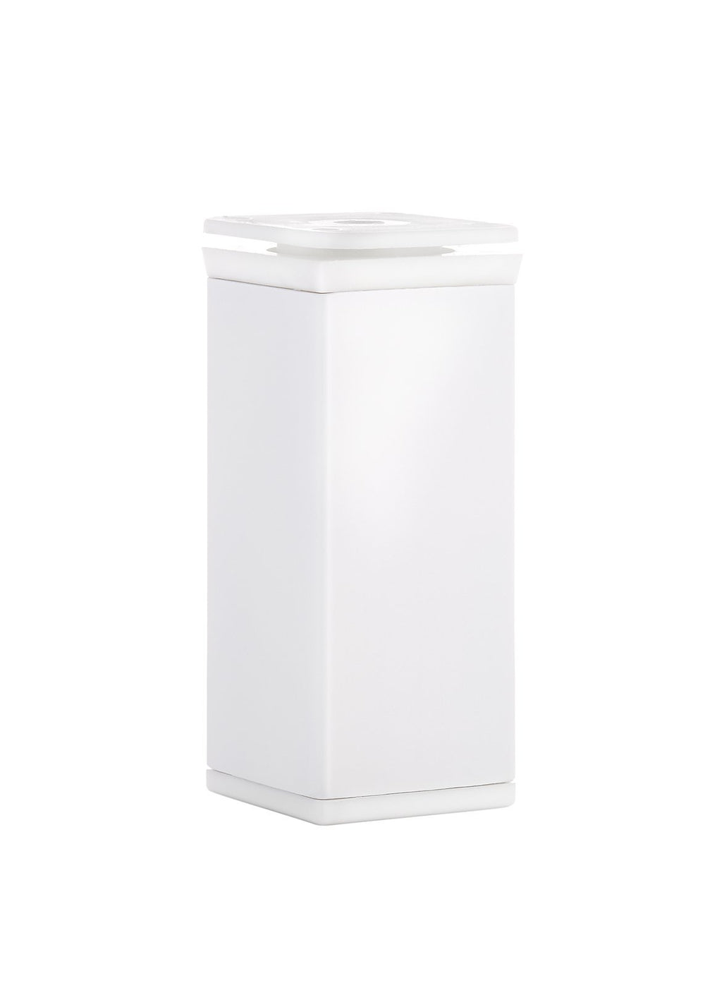 Nóżka meblowa N4 (biała) - z regulacją (+20mm) kwadrat 40x40mm