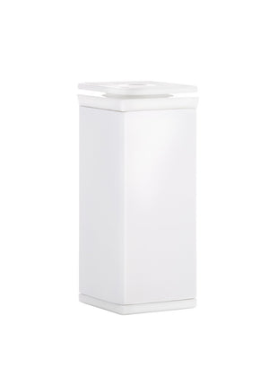 Nóżka meblowa N4 (biała) - z regulacją (+20mm) kwadrat 40x40mm