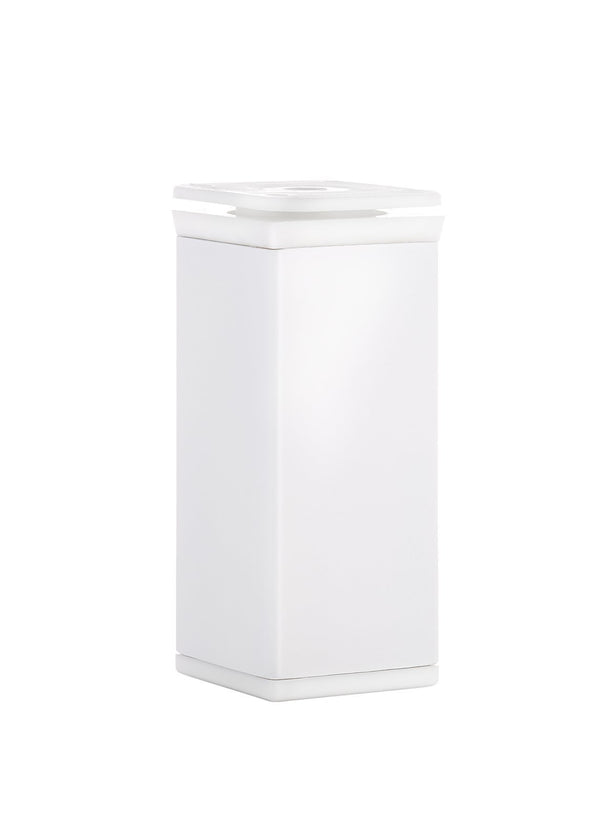 Nóżka meblowa N4 (biała) - z regulacją (+20mm) kwadrat 40x40mm