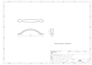 Uchwyt meblowy U023 (czarny mat)