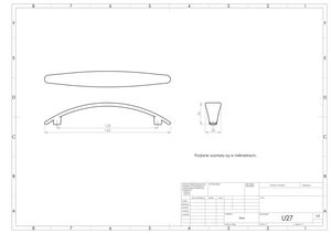Uchwyt meblowy U027 (czarny mat)