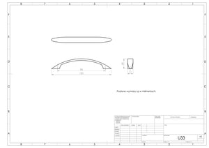 Uchwyt meblowy U033 (czarny mat)