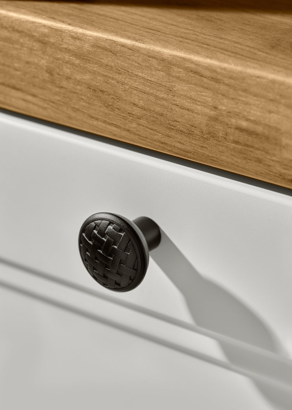 Uchwyt meblowy U043 (czarny mat) - gałka