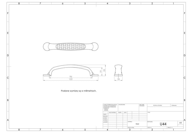Uchwyt meblowy U044 (satyna)