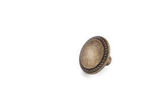 Uchwyt meblowy U046 (mosiądz patynowany) - gałka