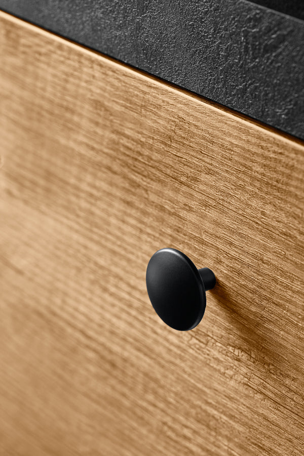 Uchwyt meblowy U104 (czarny mat) - gałka