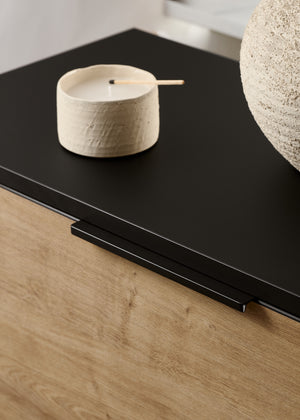 Uchwyt meblowy U108 (czarny mat gładki)