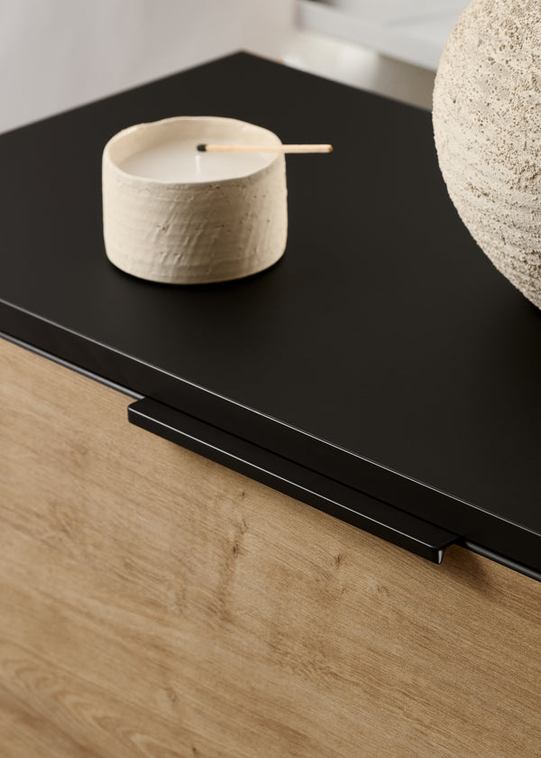 Uchwyt meblowy U108 (czarny mat gładki)