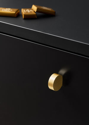 Uchwyt meblowy U126 (złoty szczotkowany) - gałka