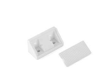 Złącze meblowe podwójne 2Ł (białe) - 100 szt.