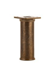 Nóżka meblowa N2 (mosiądz patynowany) - z regulacją (+20mm) fi 32mm