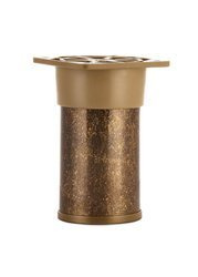 Nóżka meblowa N3 (mosiądz patynowany) - z regulacją (+15mm) fi 50mm