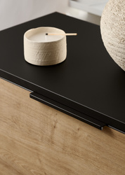 Uchwyt meblowy U108 (czarny mat gładki)